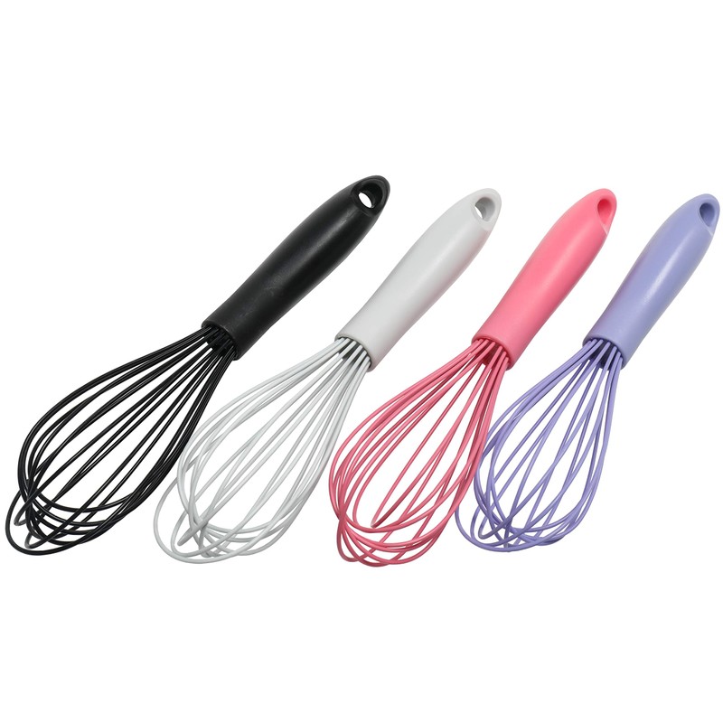 Chef Craft Premium Silicone Wire Cooking Whisk, 10.5 inch, Black