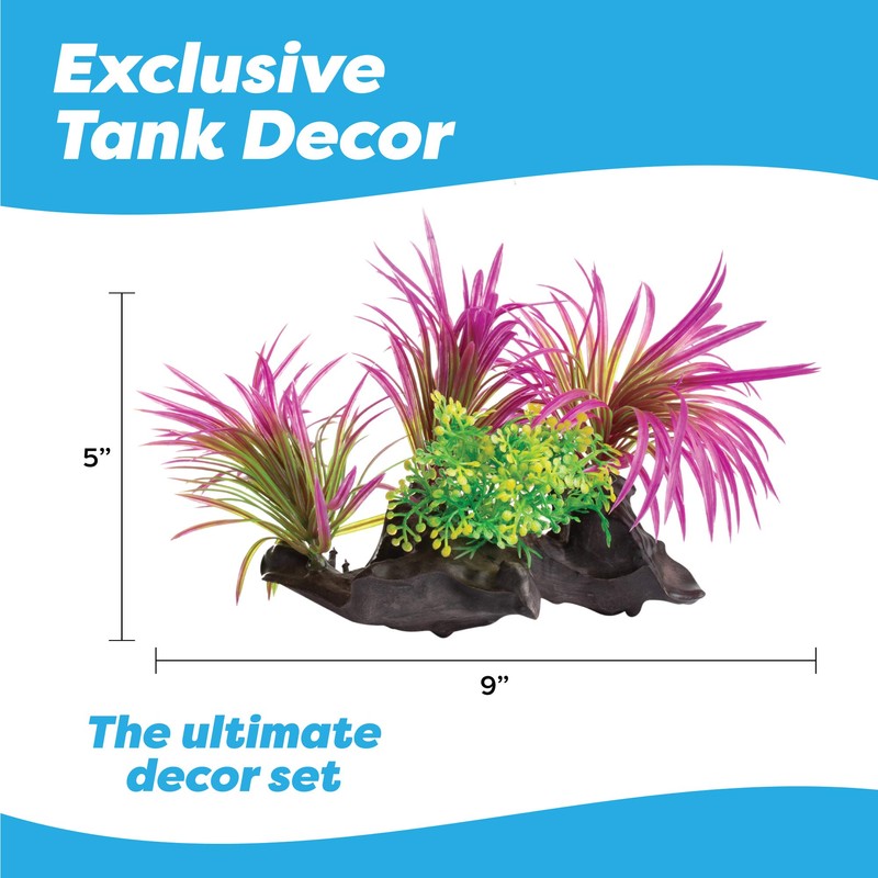 Aquarium Decorations 20 Or 23 Pack Lifelike Plastic Decor Fish