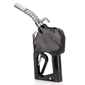 3/4"NPT Automatic Fuel Nozzlem,Auto Shut-Off Fuel Nozzle,High Flow Car Fuel Filling Nozzle BP Black Hand Guard and Hanging Hook for Filling Diesel,Kerosene and Various Gasoline 13/16"Spout, 16GPM