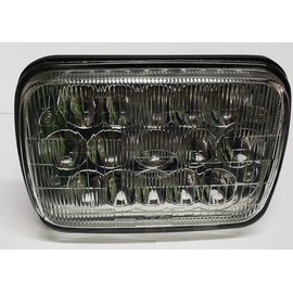 smd OEM style 7x6 inch Round Glass Lens Housing led built fits Cars, Truck and Van, LED High Low Beam Headlight Lamp Conversion Vehicle Light Assembly H6014/H6052/H6054