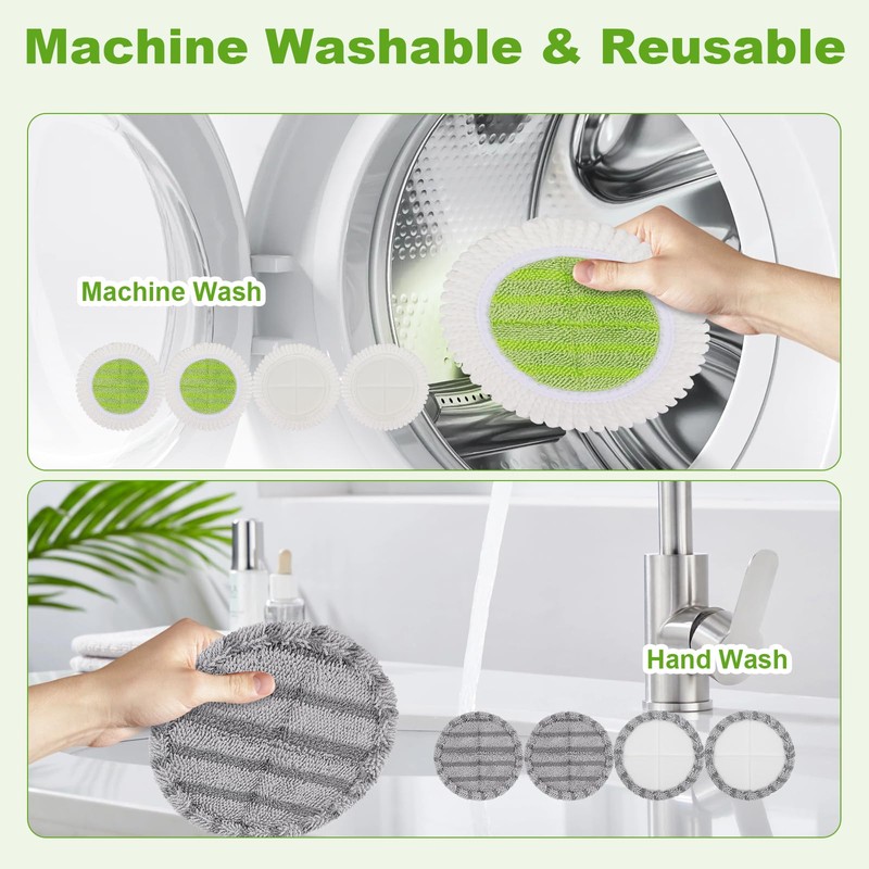 6.3 inch Electric Spin Mop Pads Compatible with Vmai Alfabot