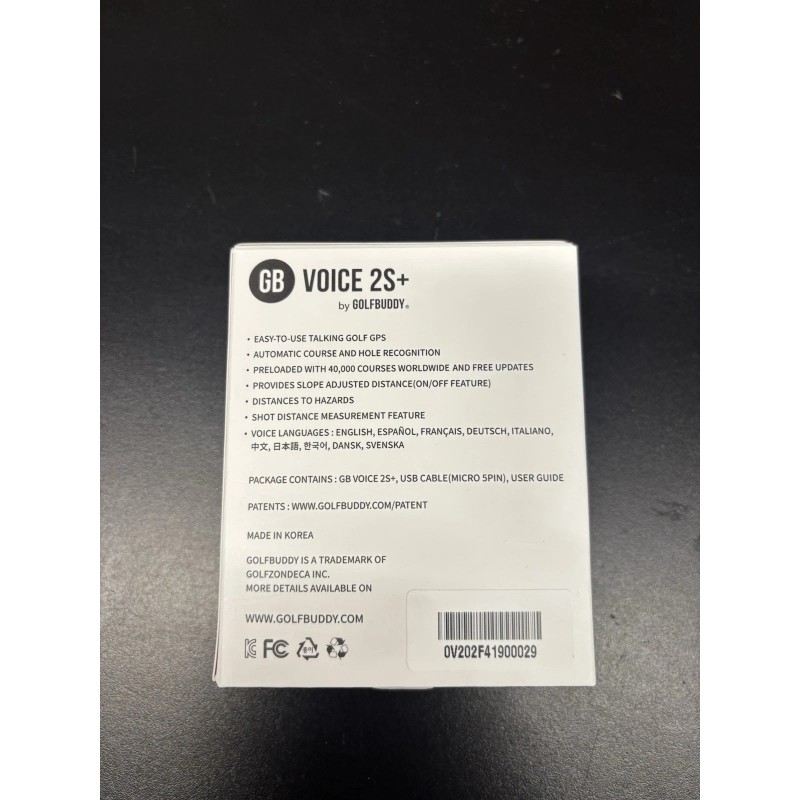 GolfBuddy Voice 2S+ Black Golf Buddy GPS