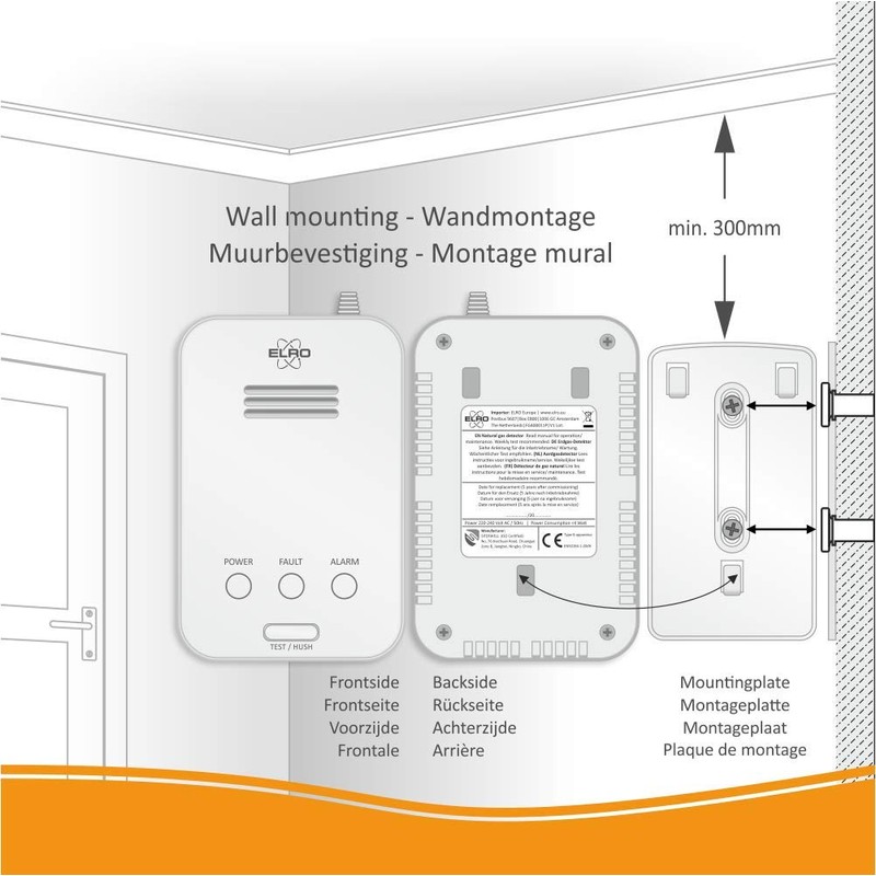 Elro FG4000P Gas Detector, White