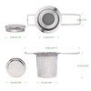 TopBine 2 pcs Tea Infuser, 304 Stainless Steel Tea Strainer
