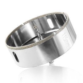 Jamiikury 4-1/2" / 115mm Diamond Glass Hole Saw with Center Drill Bit for Ceramic, Tile, Porcelain, Marble