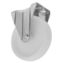 Ø100mm Heavy-Duty Nylon Fixed Plate Castor Wheel - Trade