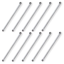 TONE M05-0810-10S Super Long Glasses Wrench (Straight) Double Side Width 0.3 x 0.4 inches (8 x 10 mm), Pack of 10