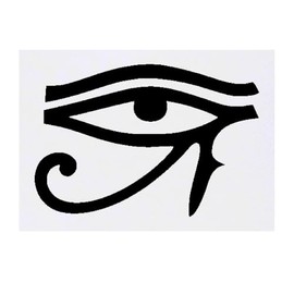 Azeeda 'Auge des Ra' Temporäres Tattoo - Hautfreundlicher & Ungiftiger Abziehbild · Wasserfest (TO00082119)