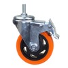 Heavy Duty Stem Caster Wheels M10-1.5X25mm Dual Locking No Noise