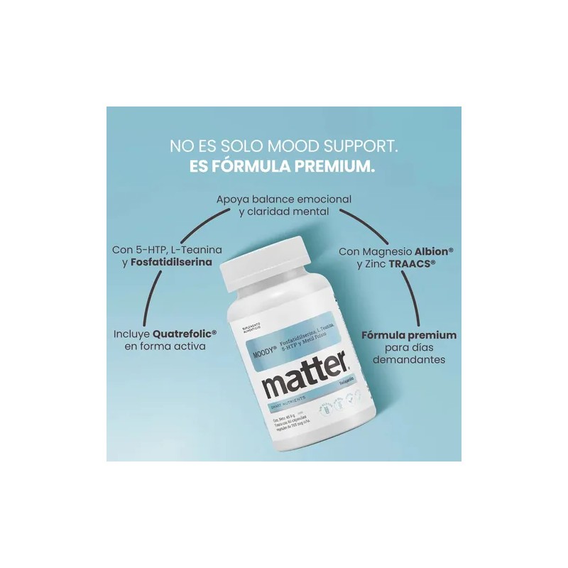 Matter Moody - Suplemento con Aminoácidos, Vitaminas y Minerales, Bienestar