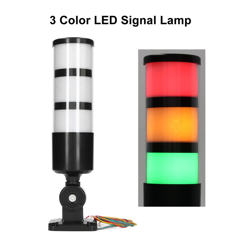 BERM 3 Layer LED Signal Light Tower Foldable Industrial Warning