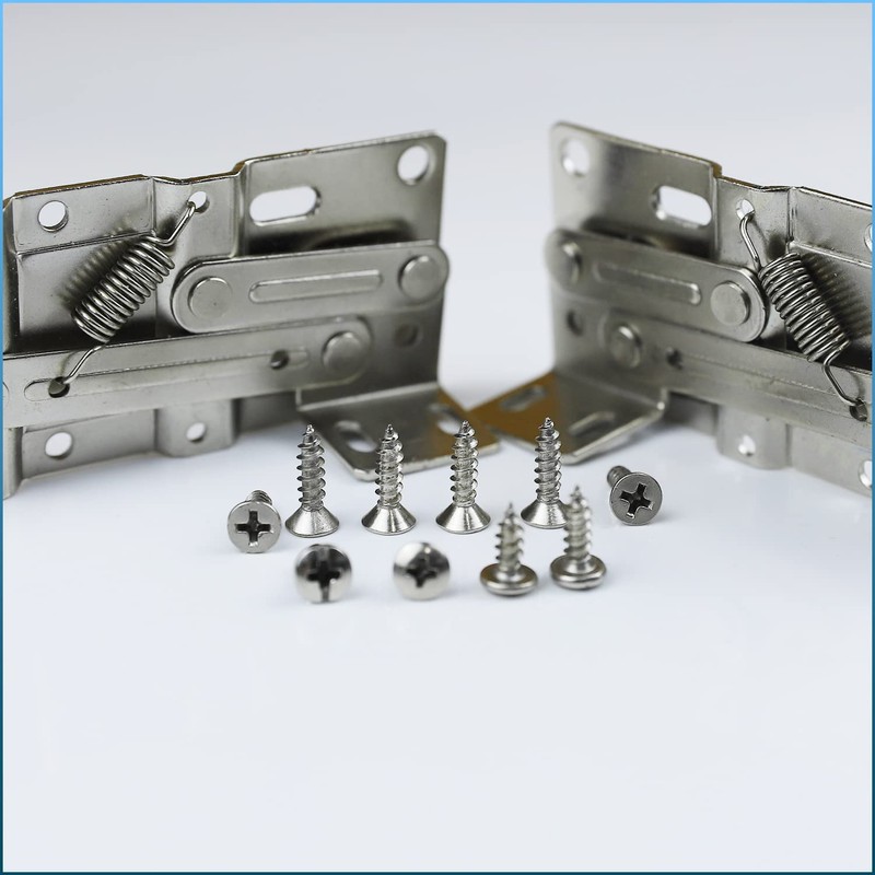 SUUJI Tip Out Tray Hinges,1Pair 45 Degrees Tilt Tray Hinge,