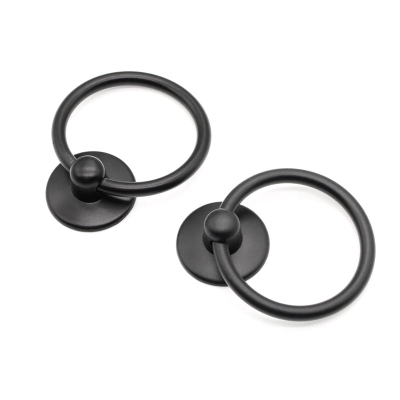 Asamuyu 12 Pieces Drawer Pull Ring Knobs Metal Ring Pull