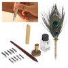 Feather Pen Exquisite Pattern Quaint Texture Comfortable Grip Stainless Steel