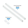 sourcing map Drawer Slides, 4Set 235mm - Plastic Drawer Rails