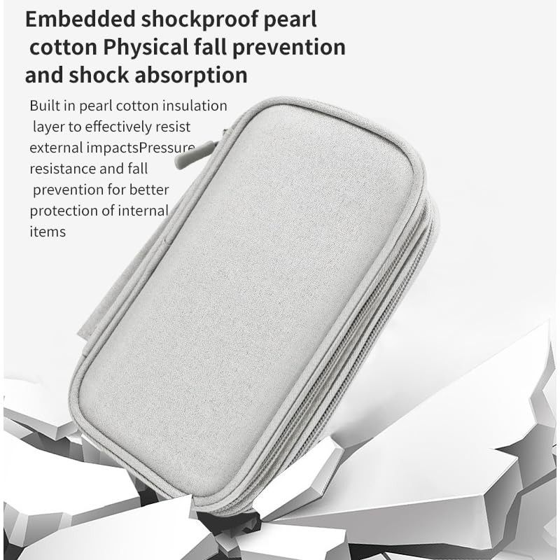 PAPOEEA Cable Bag Electronic Bag Organiser Universal Cable Organiser Bag,