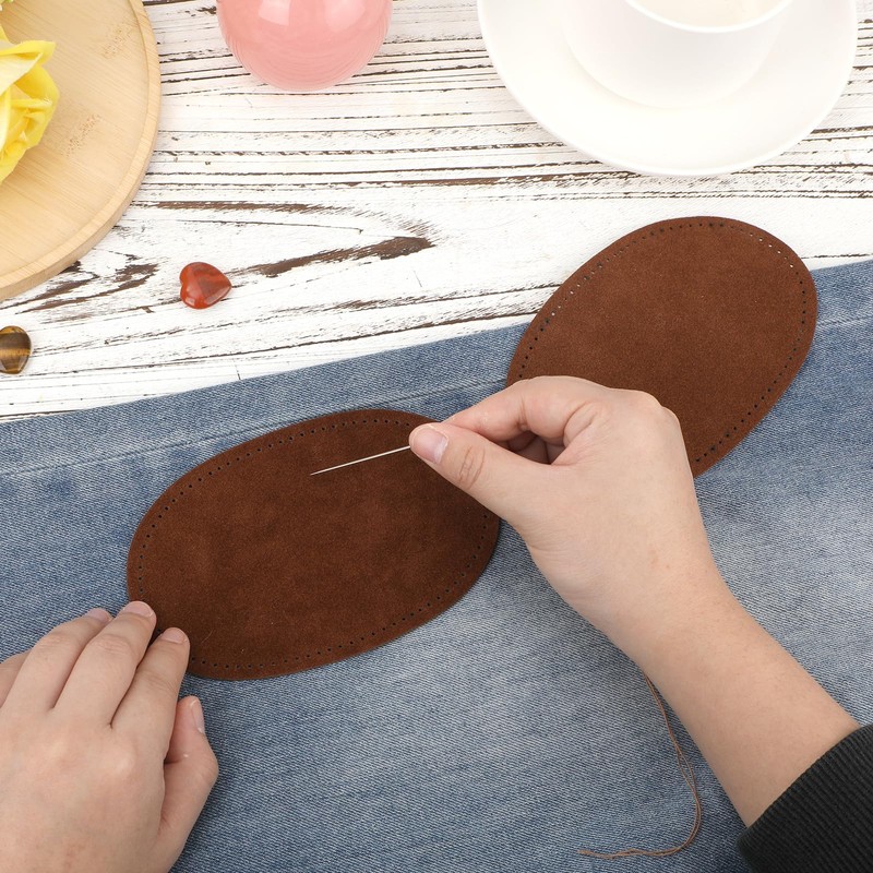 2pcs Elbow Patches for Sweaters, Oval Elbow Patches for Clothes