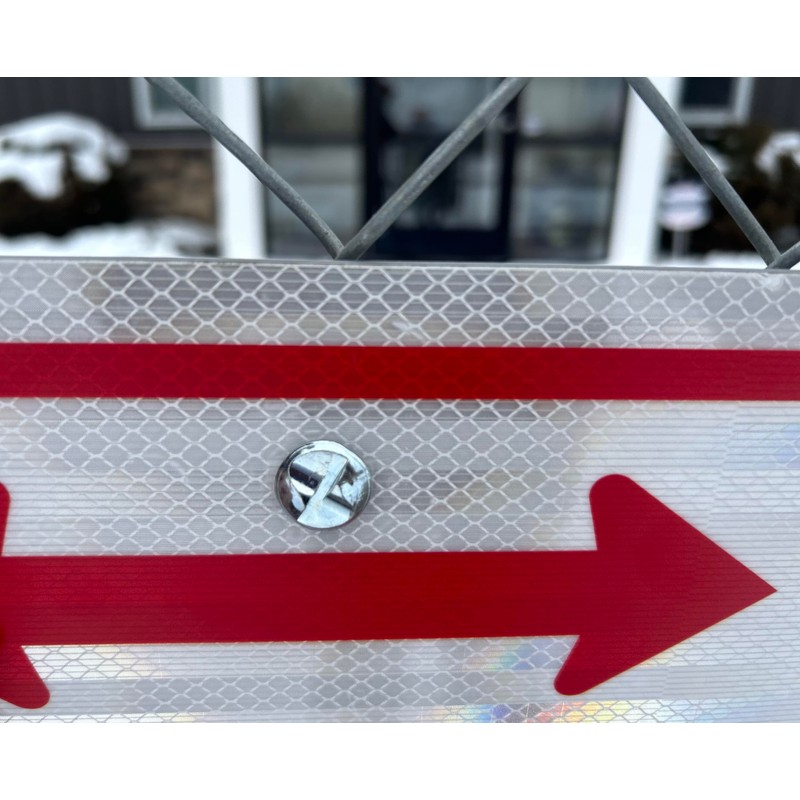 REFLECTIVE SOLUTIONS - Chain Link Fence Sign Mounting Brackets -