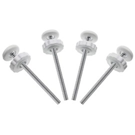 PAFOWO 4Pcs Universal Baby Gate Threaded Spindle Rod, M8 (8Mm) Replacement Bo
