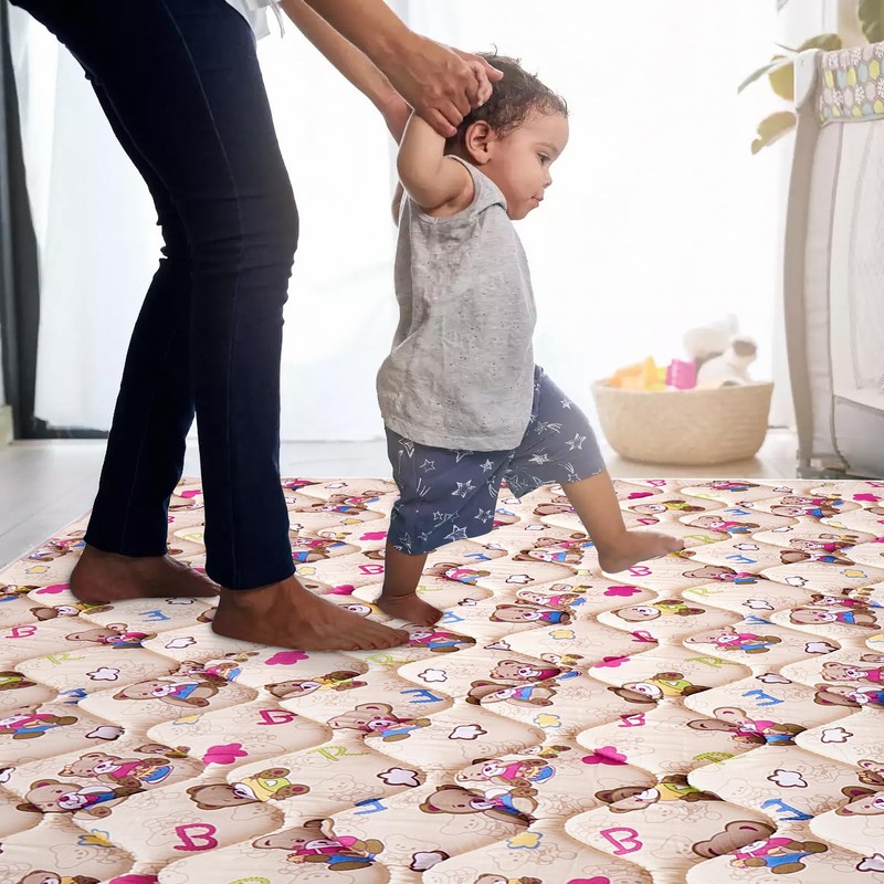 Vibe bear Baby Play Mat 71" X 59", Premium Thicker