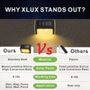 XLUX Solar Lights for Steps Decks Pathway Yard Stairs Fences,