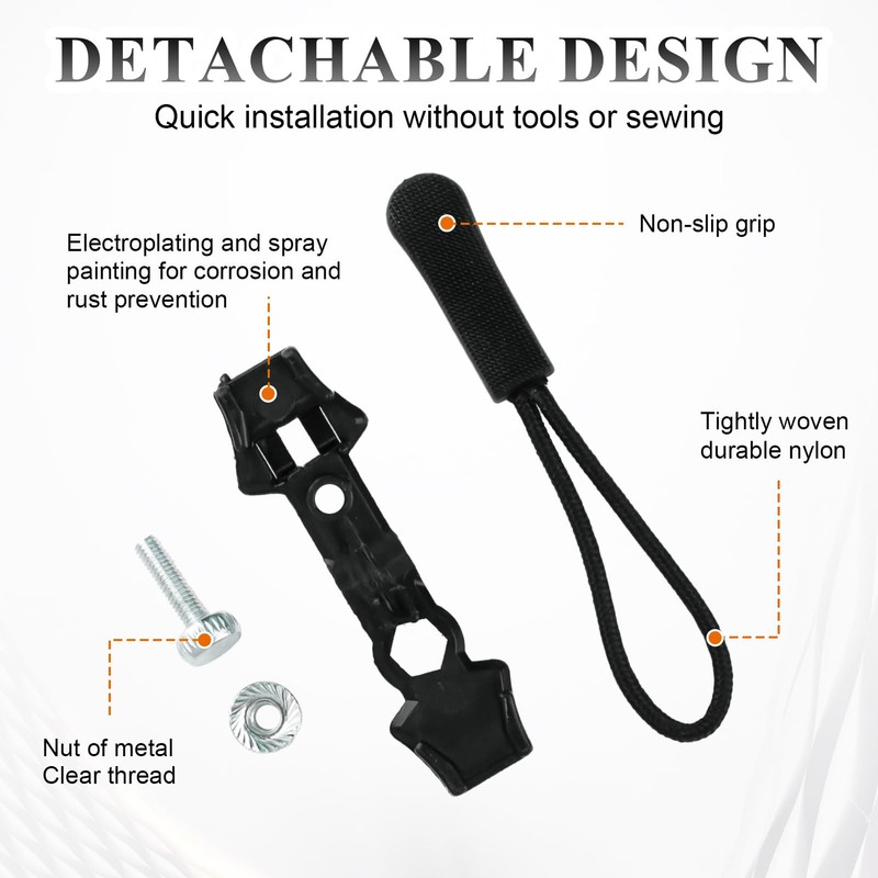 30‑Piece Universal Zipper Repair Kit with Small, Medium & Large