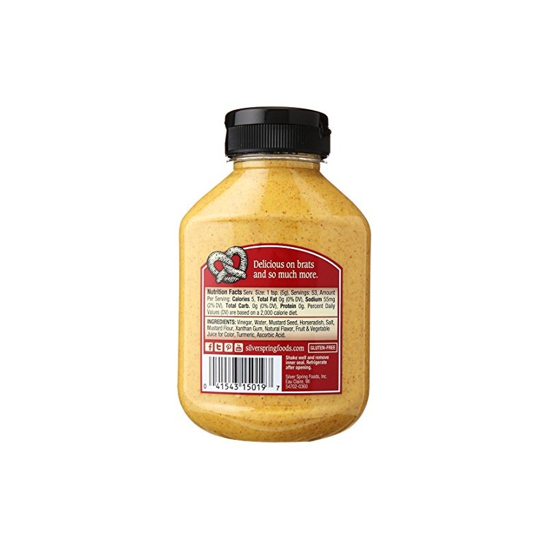 Silver Springs Mustard, Beer & Brat 9.5oz