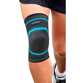 MEDWAY | Rodillera Elástica Deportiva Premium Color Negro - Azul