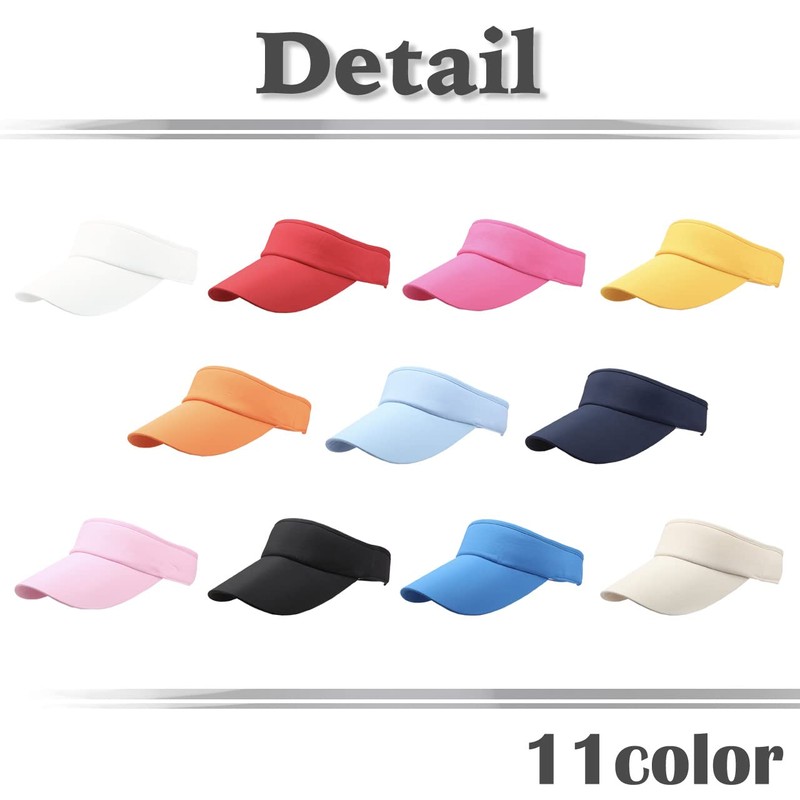 White Fang CA502 Women's Visor, Sun Visor, Plain, Hat, Stylish,