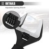 Motoforti Universal Adjustable Spanner Wide Jaw Opening Wrench Automotive Tool,
