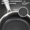 ZLFURLT Stainless Steel Frying Pan, Small Egg Pan, Nonstick Honeycomb