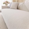 Aucrovee Soft Waterproof Chenille Cover Washable, Non Slip Sectional Sofa