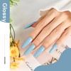 JODSONE Clear Blue Gel Nail Polish 10ml Light Blue LED