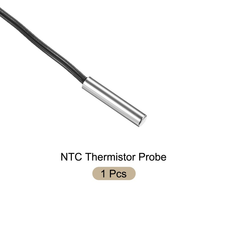 Rebower NTC Thermistor Probe 200K 3.3ft Waterproof Stainless Steel Temp