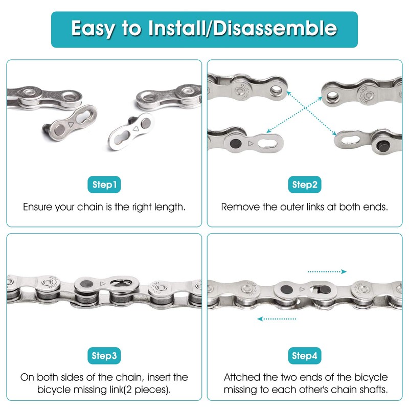 5 Pairs Bicycle Missing Link,9 Speed Bike Chain Link 9