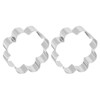 uxcell 2Pcs 1" x 3" x 3" Cookie Cutter for