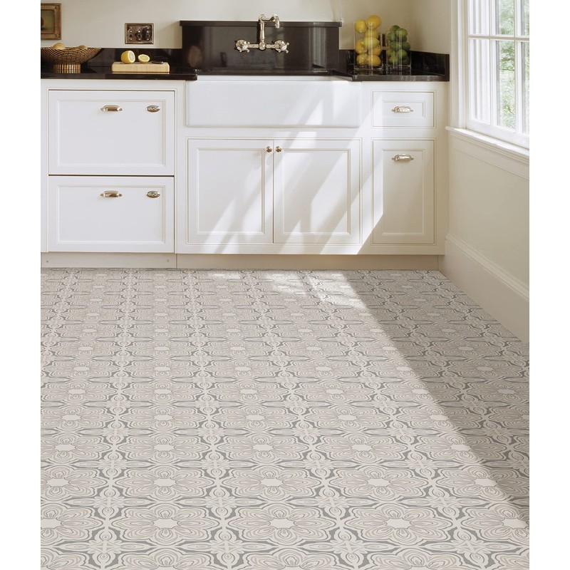 FloorPops Gray Morris Peel & Stick Floor Tiles, FP3896