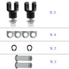 amavoler Motorcycle Foot Pegs Mount Supports Footrest Mounting Clevis Hardware