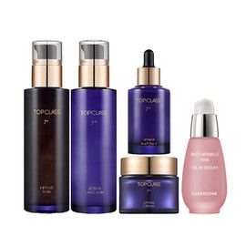 Charmzone Top Class 7th Generation 5 Piece Set (Skin Emulsion Ampoule Cream Anti-Wrinkle Oil) / 참존 탑클래스 7세대 5종세트(스킨 에멀전 앰플 크림 안티링클오일)