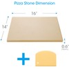 Unicook Large Pizza Stone for Oven and Grill, Heavy Duty