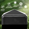 Pelopy 8 Pcs Aluminum Pyramid Post Caps for True 2