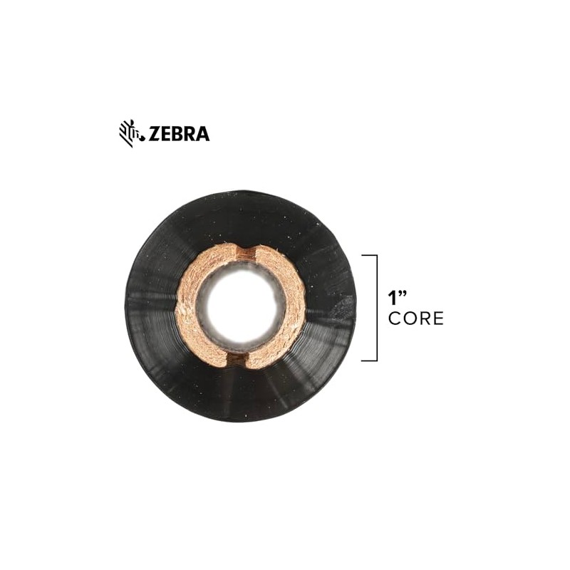Zebra Standard Black Wax Ribbon for Thermal Transfer Desktop Printers