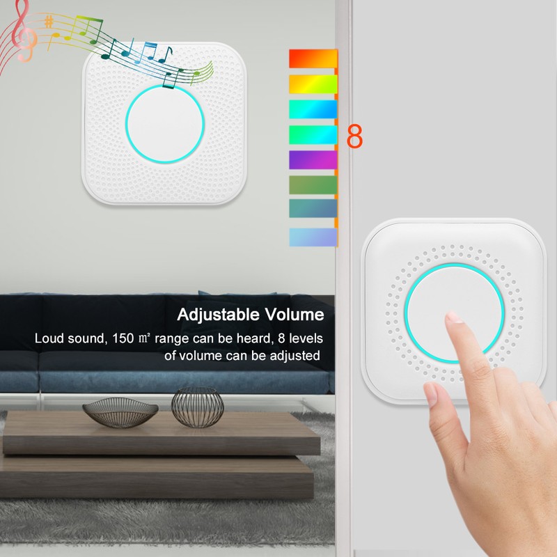 Wireless Smart Music Doorbell Home Door Chime Long Distance Remote