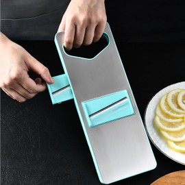 Multi-Functional Safe Mandoline Slicer for Kitchen, Food Chopper, Vegetable Slicer, Cutter, Grater,Durable Stainless Steel Surface and Blades， Kitchen Gadgets Sets with Container