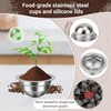 Reusable Capsules Compatible with Nespresso Vertuo Next/Vertuo POP, Stainless Steel