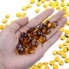 KINGOU Flat Glass Gems/Beads/Stones for Vase Filler, Table Scatter, Games