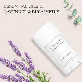 Underarmed Lavender + Eucalyptus Aluminum-Free Deodorant, Coconut + Essential Oils, Baking Soda, Raw Honey & Mineral Salt | Non-GMO Vegan Formula For Women & Men