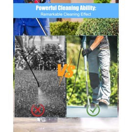 Quick Connect Pressure Washer Long Range Chemical Nozzle Pressure Washing Shooter Tip Power Washer, 1000-6000 PSI, 50 FT, Hot & Cold Water High-Pressure Cleaning Tools, Linear Nozzle