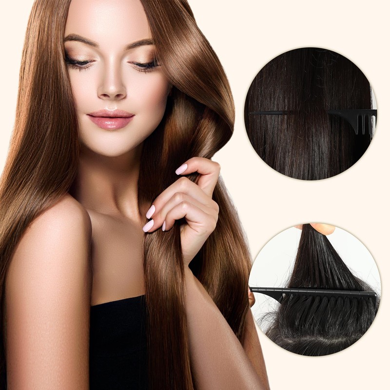 VOCOSTE Wide Tooth Slat Tail Comb Plastic Long Tail Comb