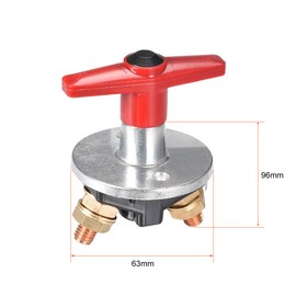 uxcell Rotary Battery Disconnect Switch Isolator Cut OFF Battery Power Switch for Marine Boat RV ATV DC 12V-60V/500A ON/OFF